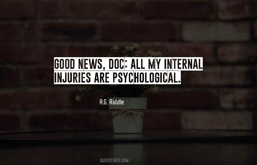 Quotes About Injuries #1196020