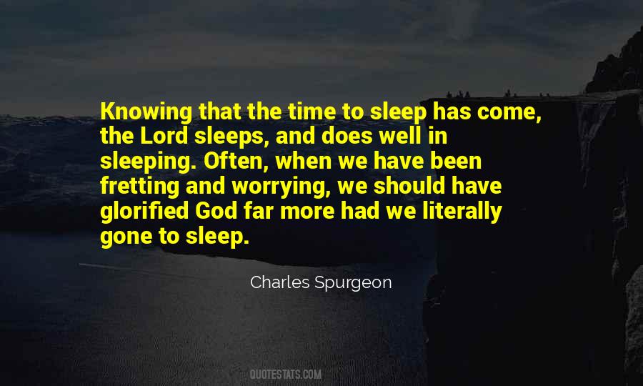 Quotes About Time To Sleep #1250698