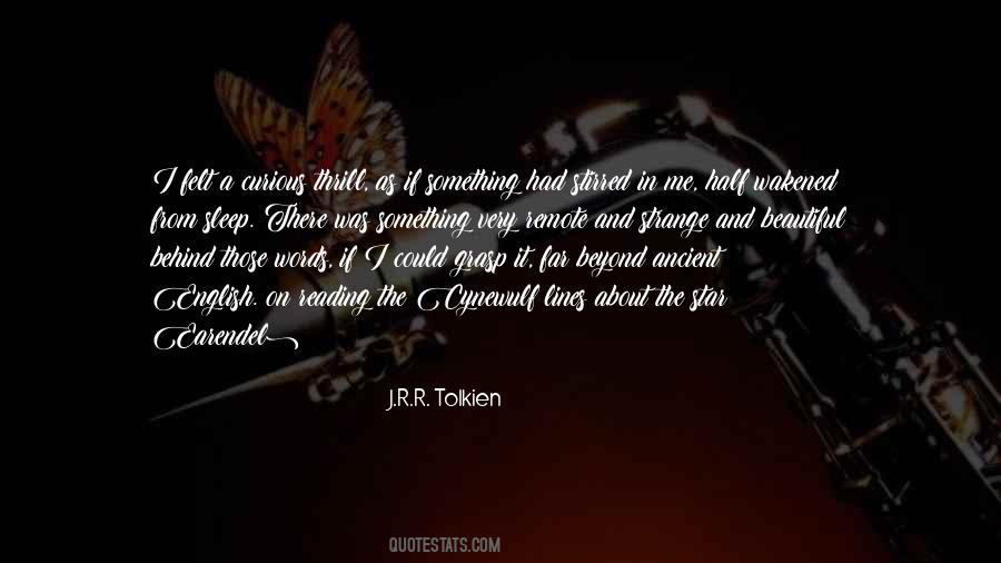 Quotes About Reading Tolkien #649087