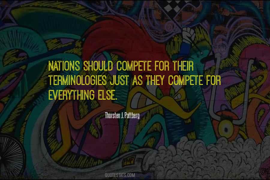 Competition For Terminologies Quotes #991959