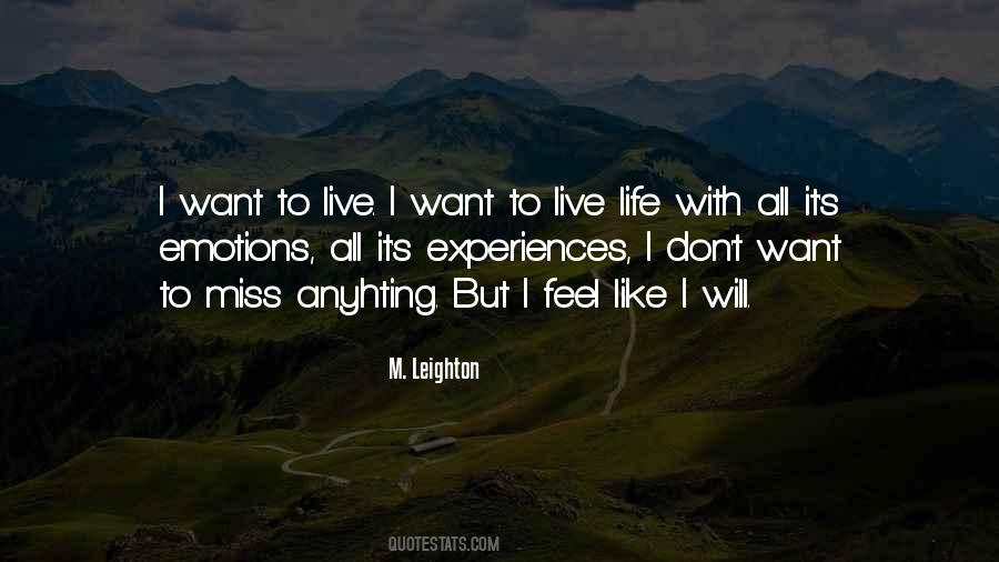 Quotes About Live Life #1411888