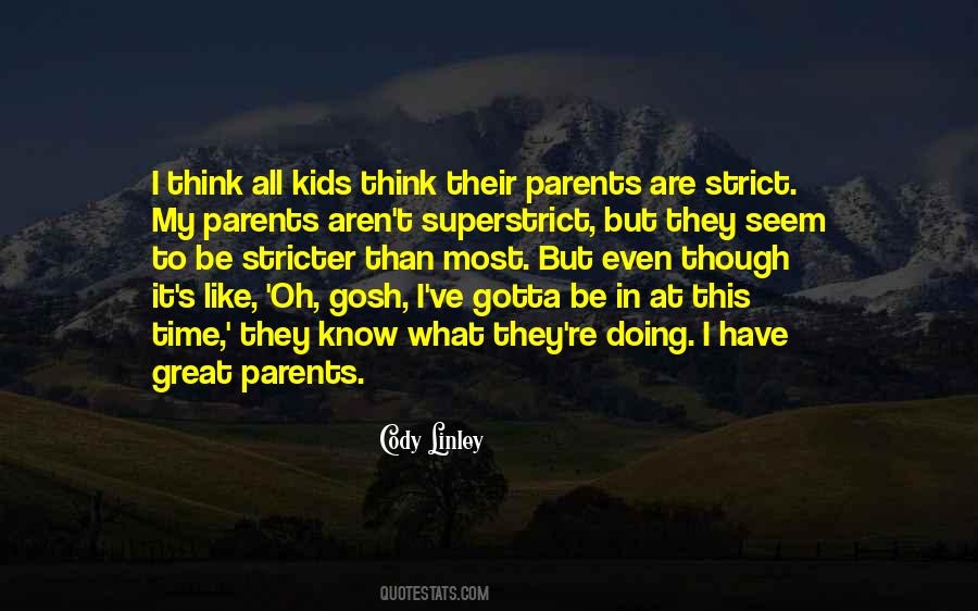 Quotes about parents being strict