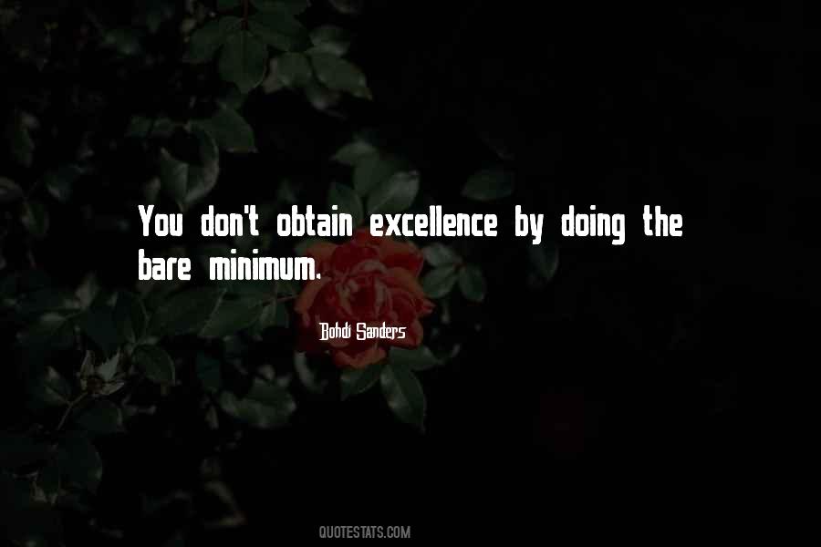 Doing The Bare Minimum Quotes #1639657