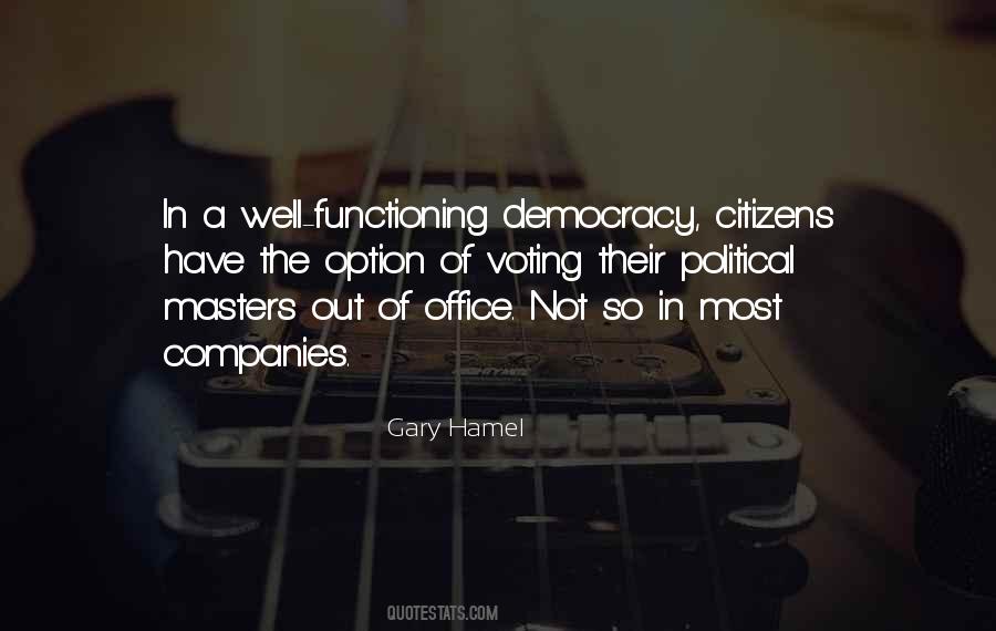 Democracy Voting Quotes #1046267