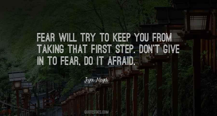 Quotes About Afraid To Try #567042