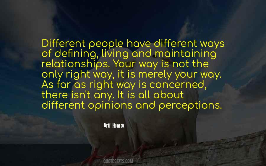 Different Perceptions Quotes #1211069