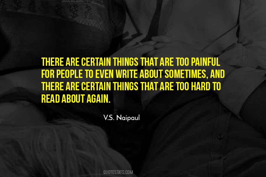 Painful Things Quotes #853187