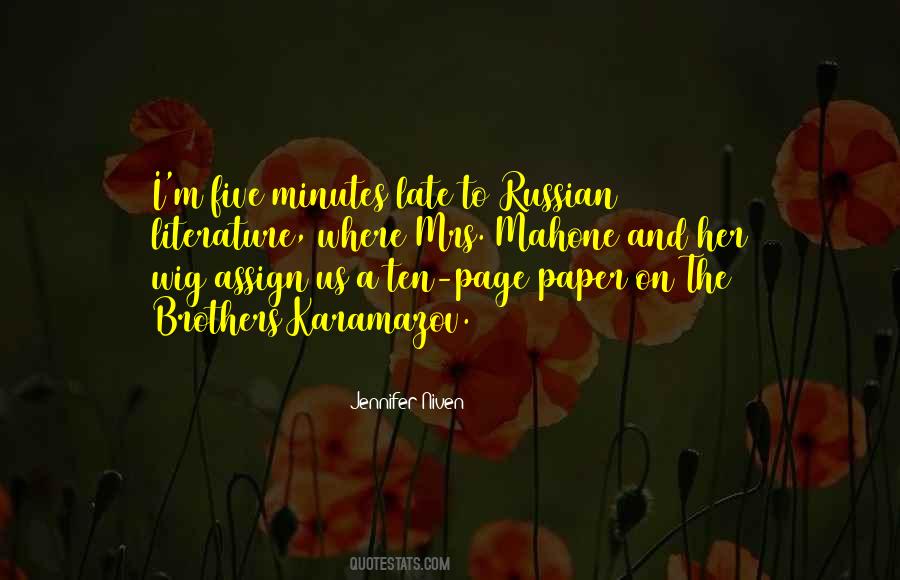 Quotes About Russian Literature #636147