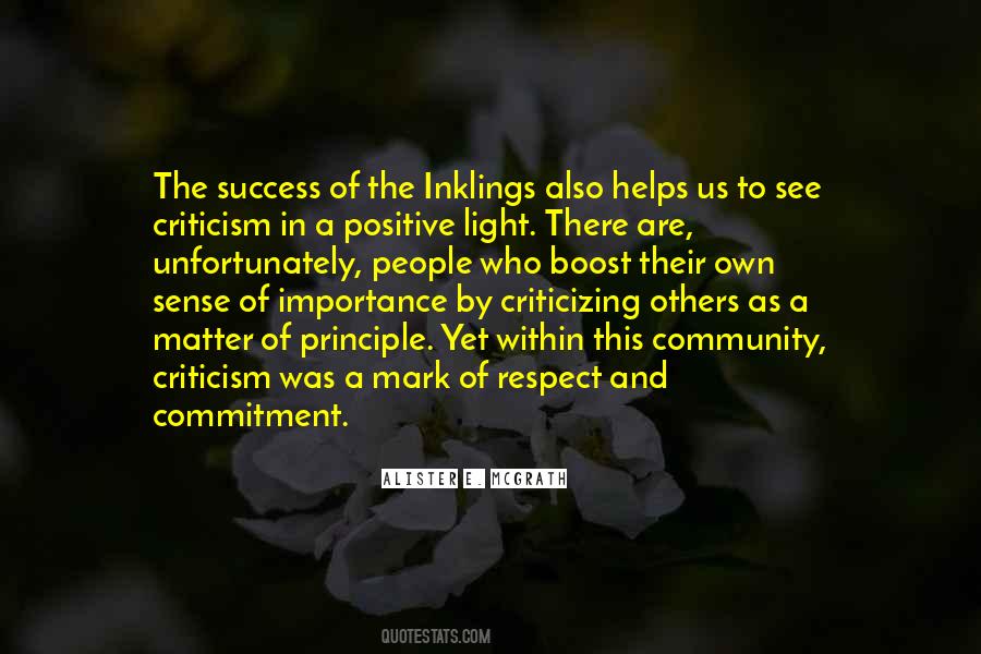 Quotes About Criticism Positive #1633061