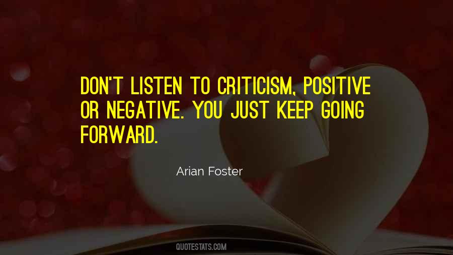 Quotes About Criticism Positive #456071