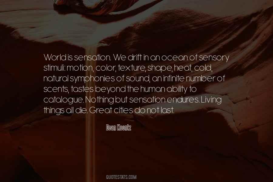 Quotes About Sensory #962916