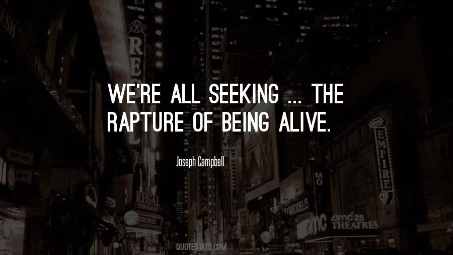 Quotes About Rapture #1252177