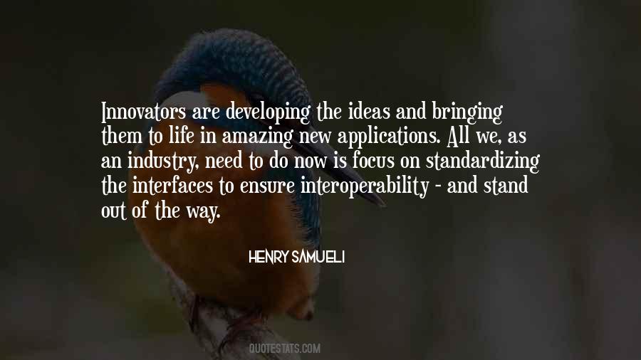 Quotes About Developing Ideas #143011