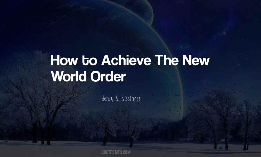Quotes About The New World Order #376537