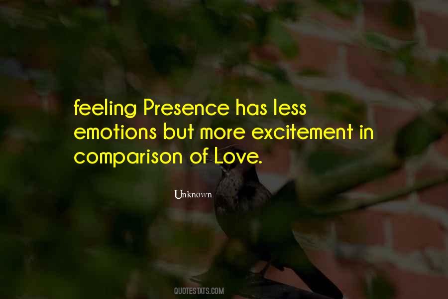 Quotes About Comparison Of Love #141771