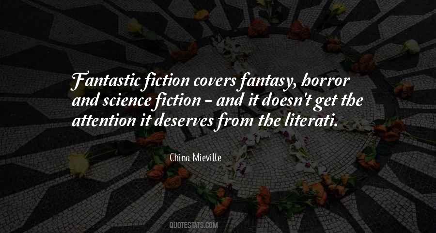 Fiction Fantasy Horror Quotes #1360728