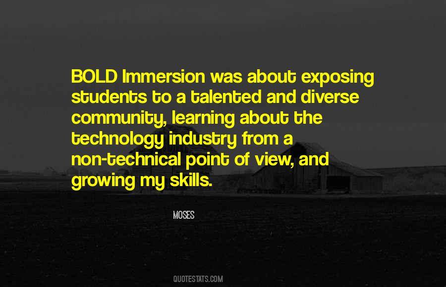 Quotes About Community Immersion #1138282