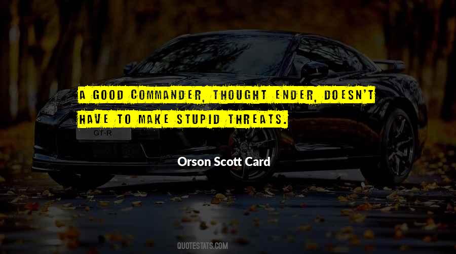 Quotes About Commander #951004