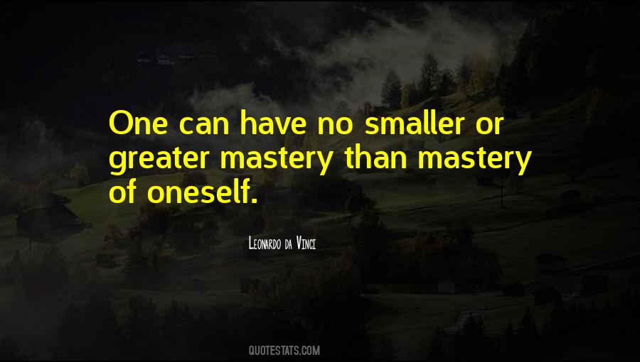 Quotes About Mastery Of Self #1776480