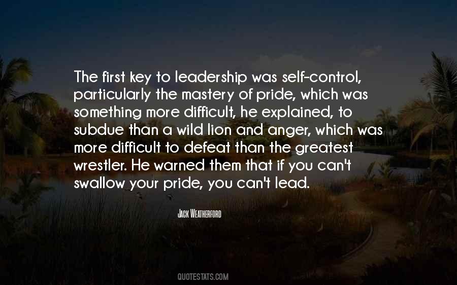 Quotes About Mastery Of Self #681093