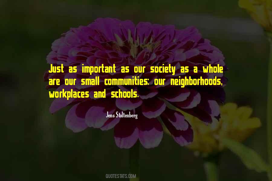 Quotes About Schools And Communities #1117168