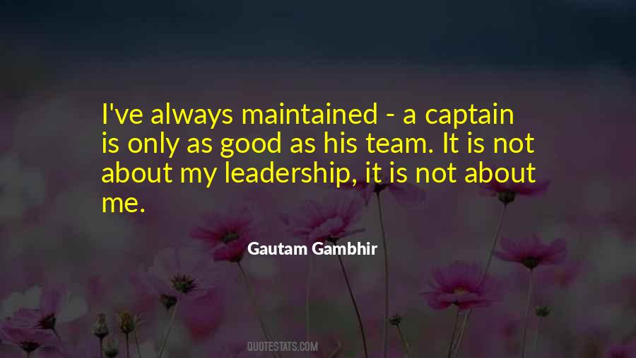 Good Captain Quotes #1319312