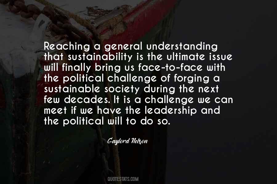 Quotes About Sustainable Leadership #1054199