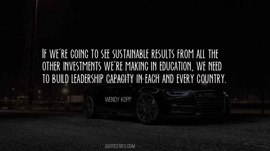 Quotes About Sustainable Leadership #219775