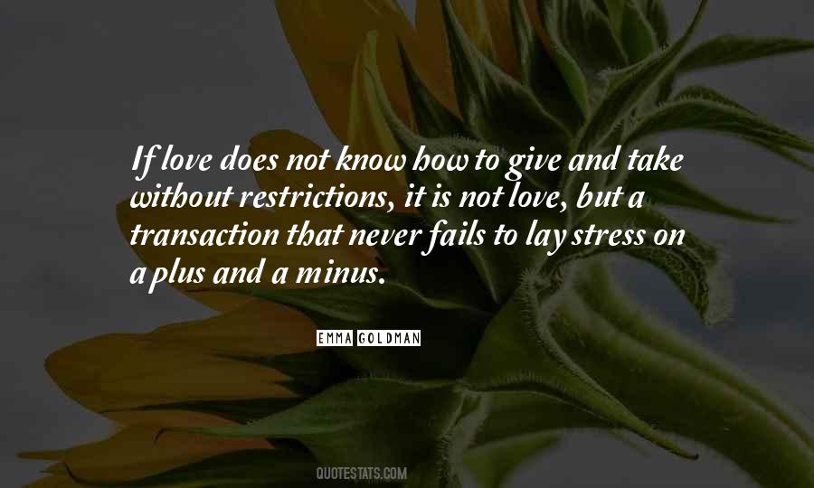 Quotes About Love Give And Take #820345