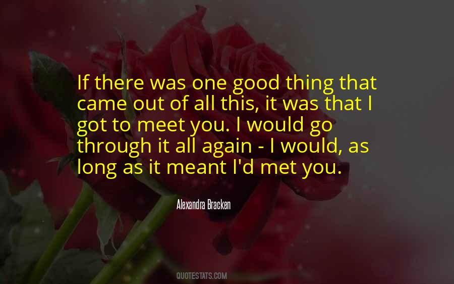 Quotes About Meant To Meet #1598063