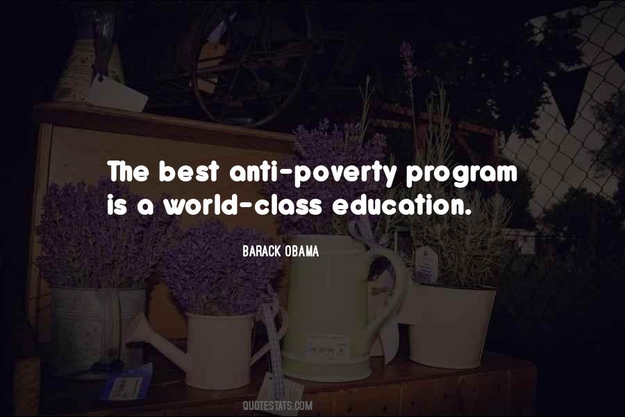 Quotes About Anti Poverty #536400