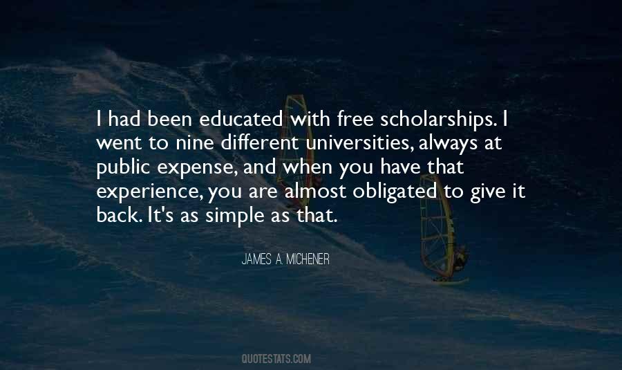 Quotes About Scholarships #1769173