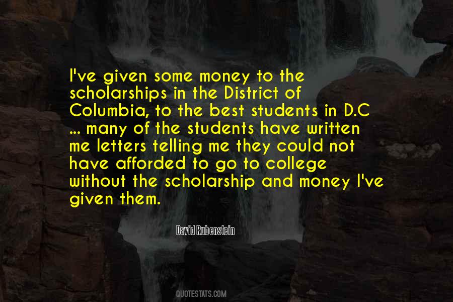 Quotes About Scholarships #356432