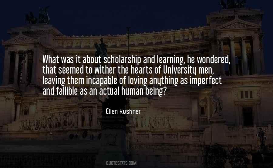 Quotes About Scholarship And Learning #146925