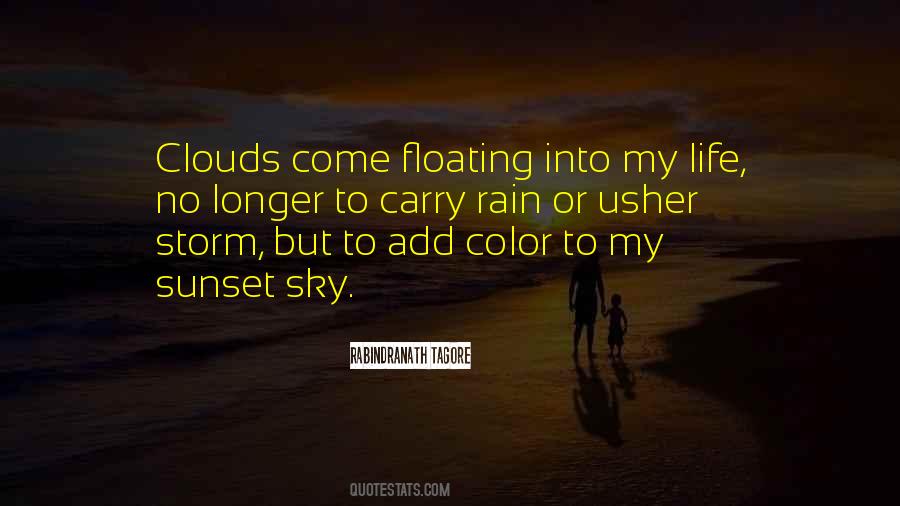 Quotes About Floating On Clouds #25351