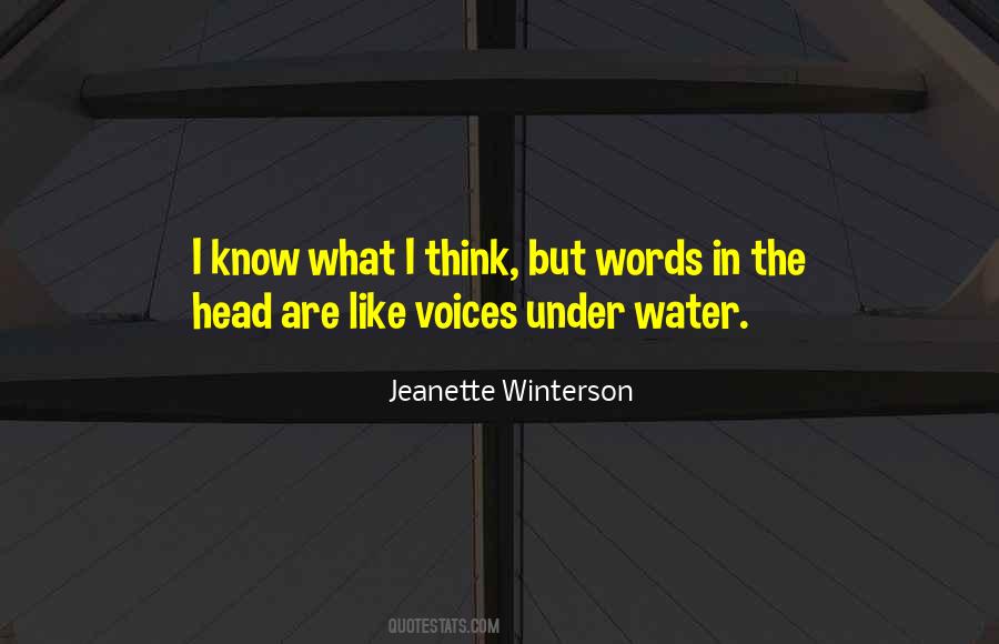Quotes About Voices In Your Head #93127