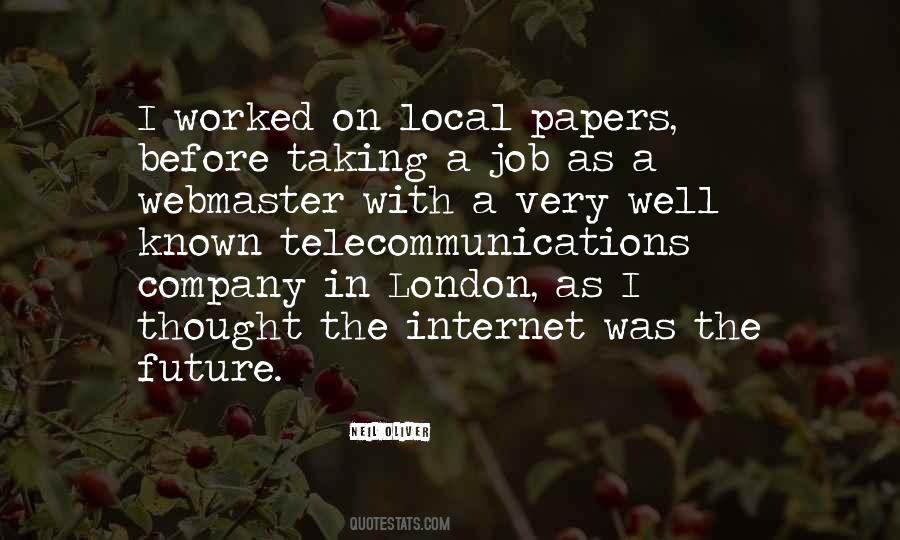 Quotes About Telecommunications #703120