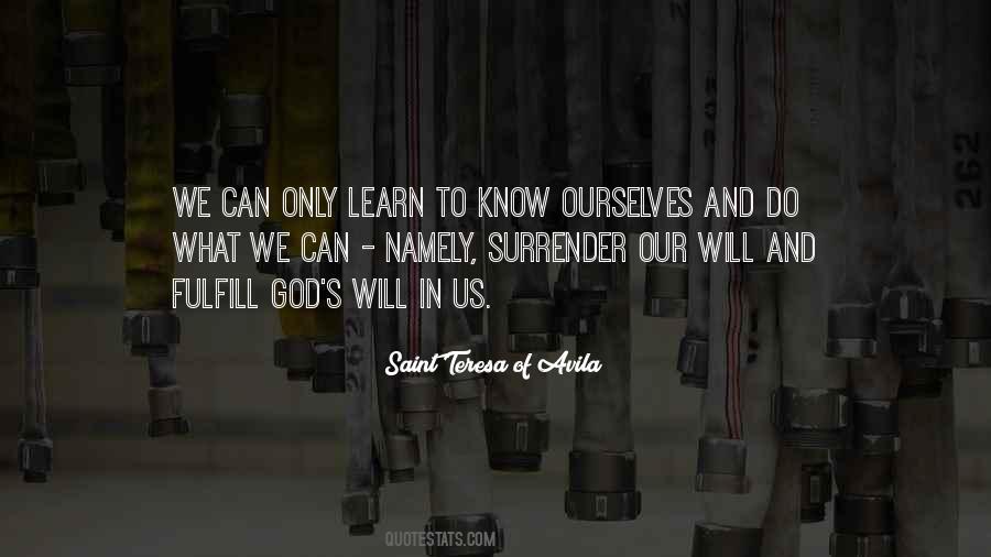 Quotes About Surrender To God #277987