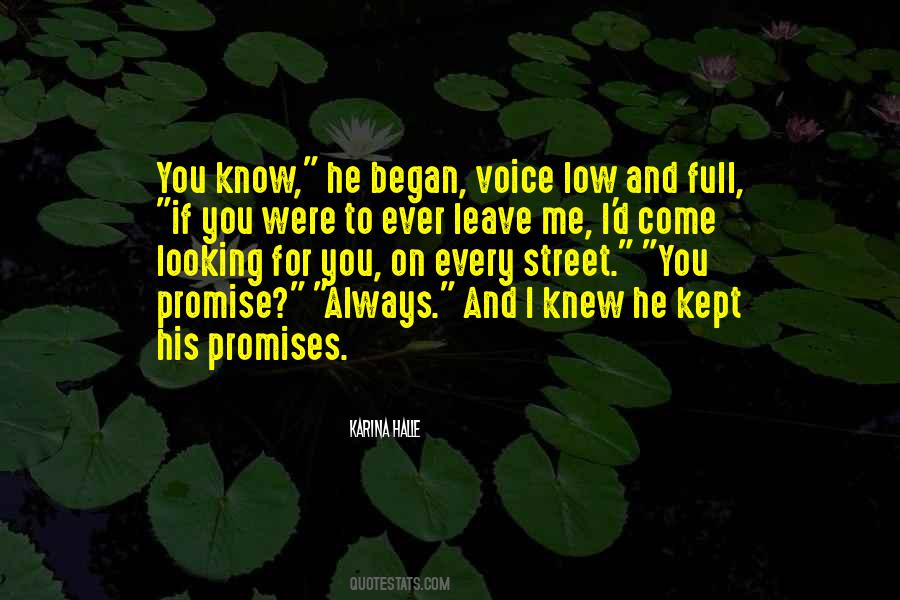 Quotes About Promises Kept #1326974