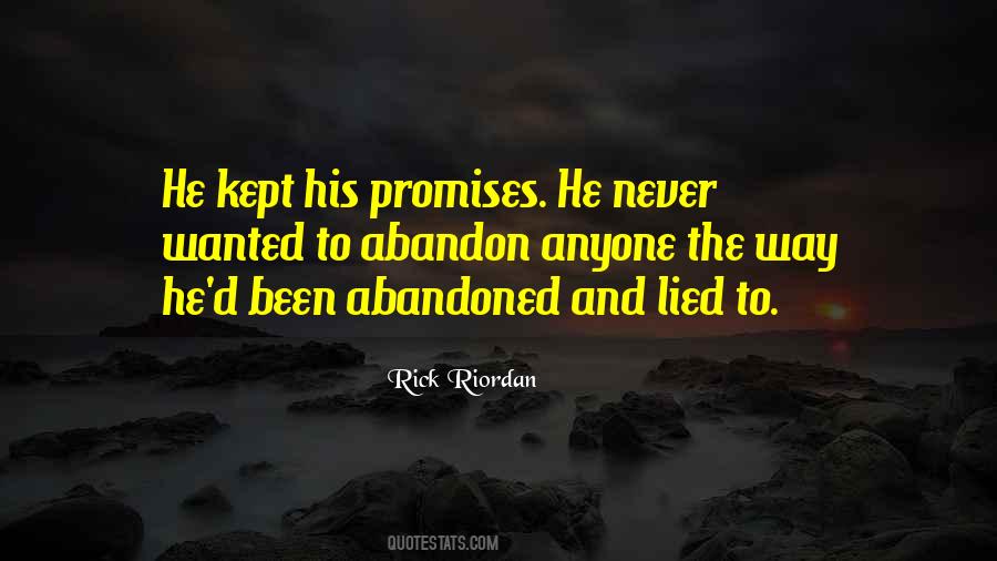 Quotes About Promises Kept #1370050