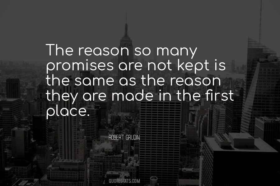 Quotes About Promises Kept #89471