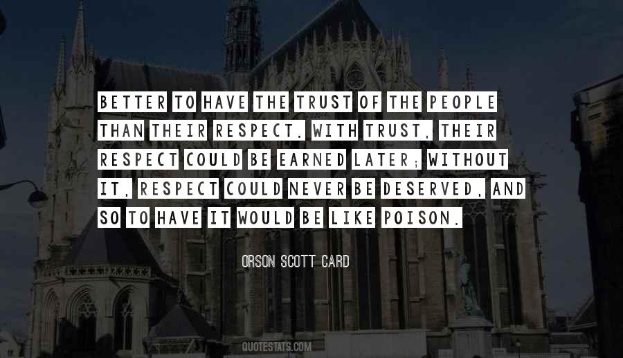 Quotes About Without Trust #150053