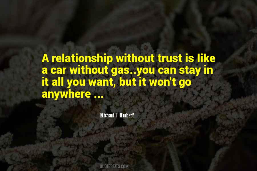 Quotes About Without Trust #572456