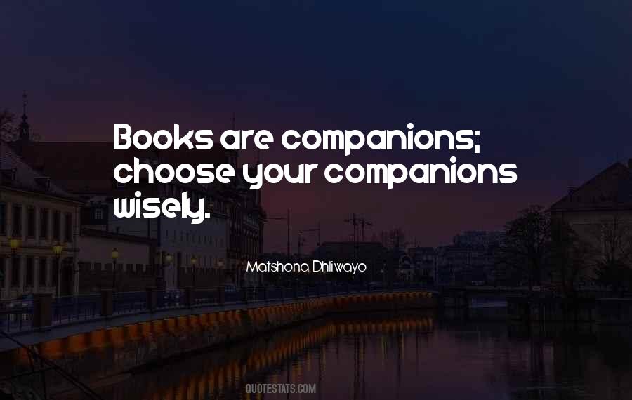 Quotes About Companions #1397252