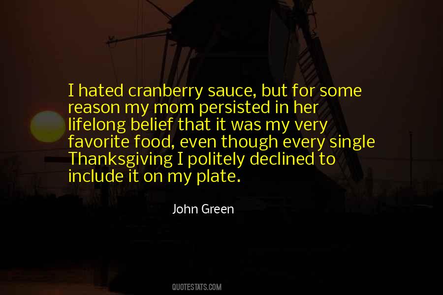 Quotes About Cranberry Sauce #472998