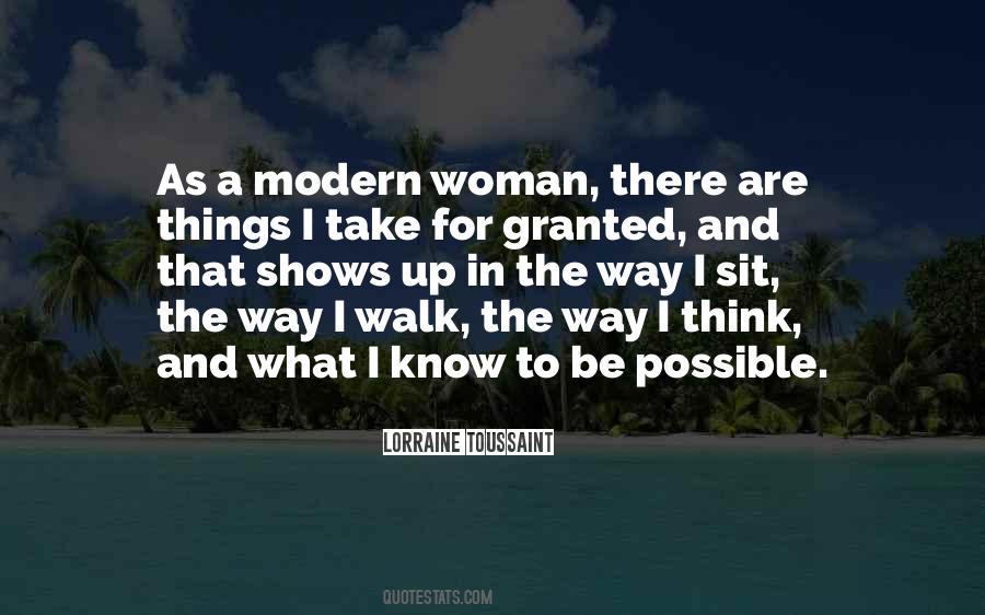 Quotes About The Modern Woman #219519