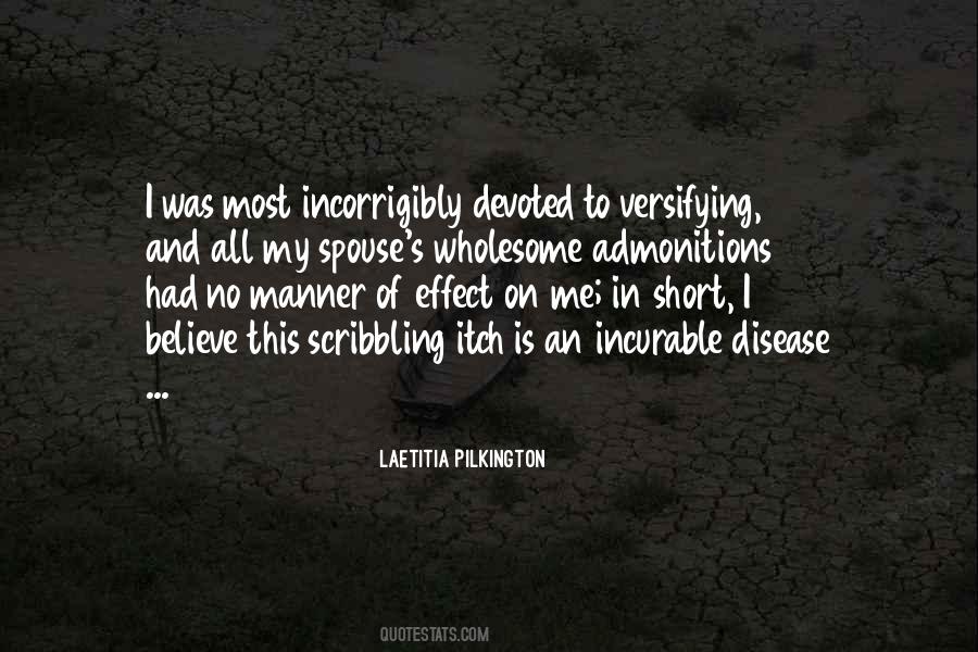 Quotes About Incurable Disease #775749