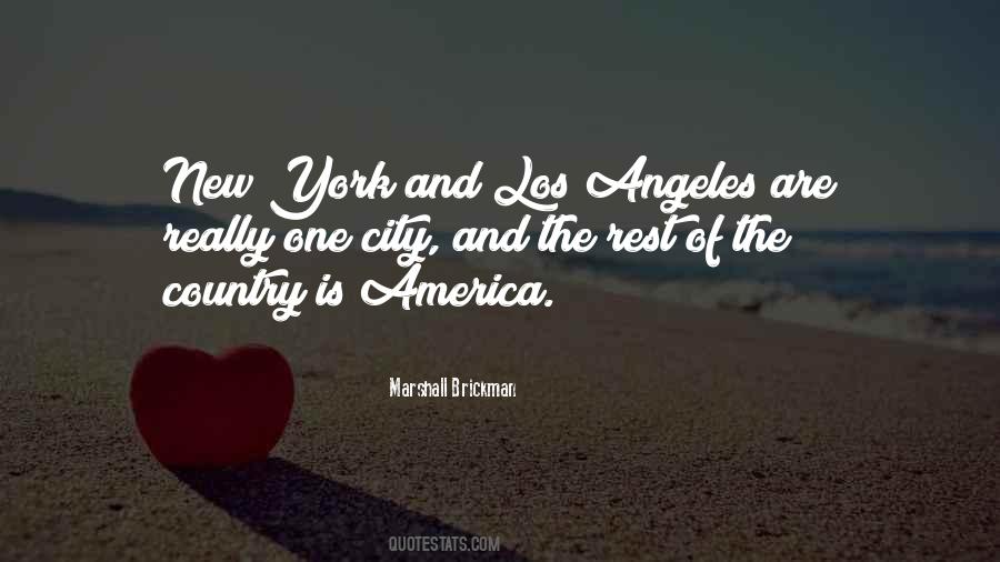 Quotes About Los Angeles City #209134
