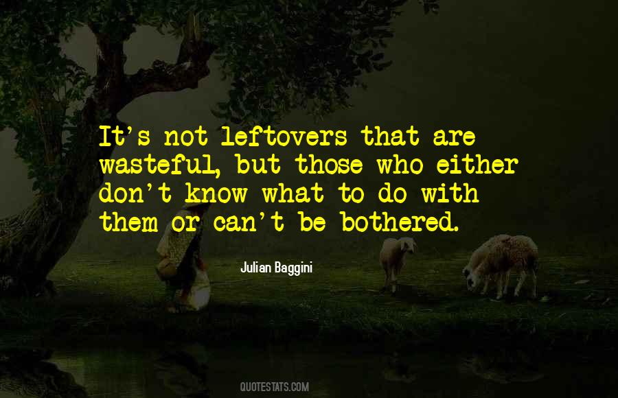 Quotes About Leftovers #38156