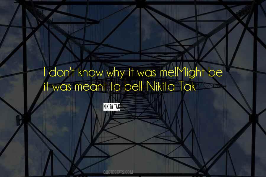 Quotes About It Was Meant To Be #541792